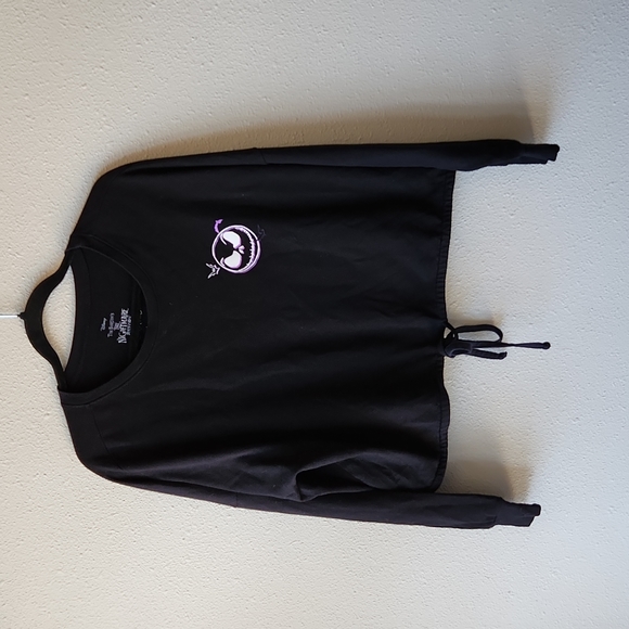 Disney Other - Nightmare Before Christmas Halloween Town Long-Sleeve Girls Drawstring T-Shirt